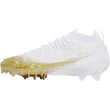 Under Armour Men's Spotlight Pro Football Cleats in 109-White/Metallic Gold left profile