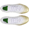 Under Armour Men's Spotlight Pro Football Cleats in 109-White/Metallic Gold pair top