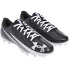 Under Armour Men's Blur Select Football Cleats in 001-Black/White pair right front