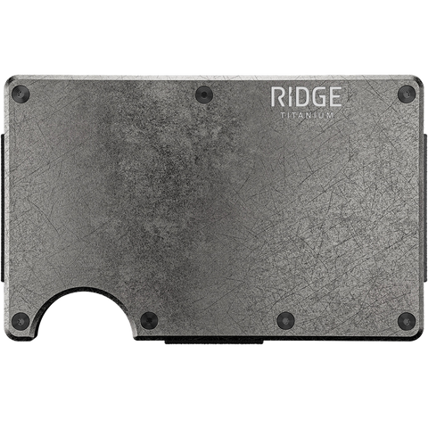 Titanium Wallet with Cash Strap