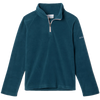 Columbia Girls Glacial Fleece Half Zip 414-Night Wave/Dusty Pink front