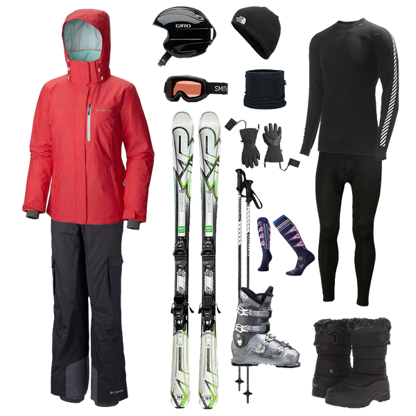 Équipement De Ski Sport Veste Pantalon Chaussures Googles Bonnet