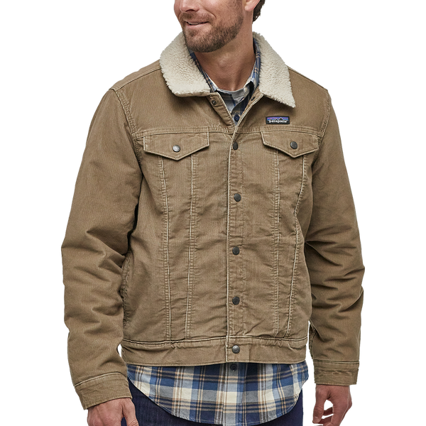 Patagonia men's pile top lined trucker jacket