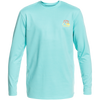 Quiksilver Youth Heritage Heather Long Sleeve Rashguard Angel Blue Heather