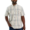Carhartt Men's Midweight Short Sleeve Plaid Shirt Malt