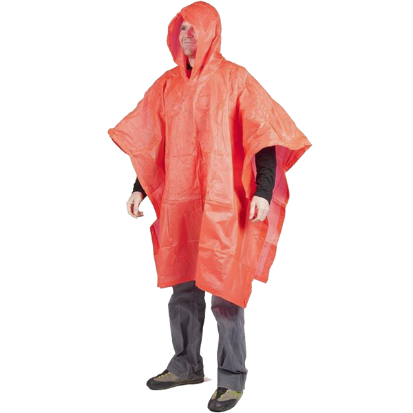 Men's Waterproof Poncho Rain Coat With Hood – Travel Hiking Gear, Nylon/Polyester, One Size, Drawstring Closure
