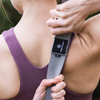 Cotton D-Ring 10ft Yoga Strap over the shoulder