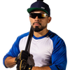 Franklin Sports MLB Deluxe Flip Up Sunglasses on model