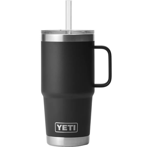 YETI Rambler 25 oz Straw Mug, Vacuum Insulated, Stainless Steel, White