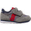 Saucony Youth Jazz Hook and Loop in Grey/Navy/Red