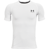 Under Armour Youth HeatGear Armour Short Sleeve 100-White