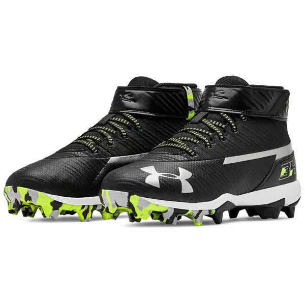 Under Armour Harper 7 Mid RM Mens Baseball Cleats - Gray / White 11