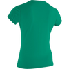 O'Neill Wetsuits Women's Basic Skins 50+ Short Sleeve Sun Shirt 253-Seaglass