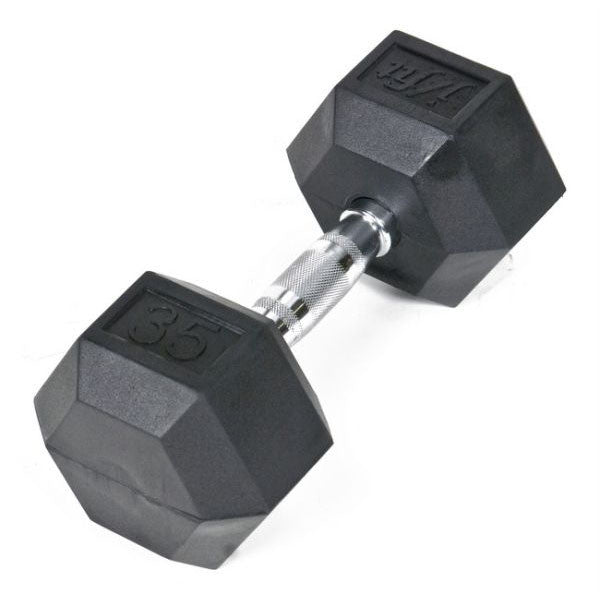 Gym division best sale rubber hex dumbbells