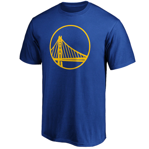 Men's Warriors Cotton Primary Logo Short Sleeve