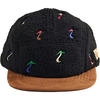 Parks Project Night Shrooms 5-panel Sherpa Hat Black front