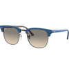 Ray Ban Club Master M - Wrinkled Blue/Gradient Grey