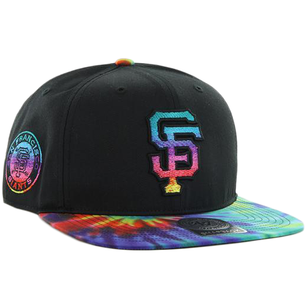 San Francisco Giants 47 Brand Morrison Black Tie Dye Snapback Hat