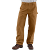 Carhartt Men's Washed Duck Double-Front Utility Work Pant - Loose Fit BRN-Carhartt Brown