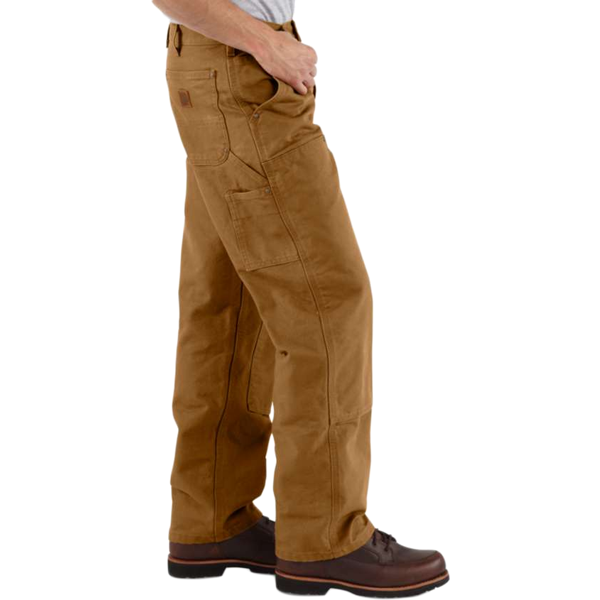 Men's Washed Duck Double-Front Utility Work Pant - Loose Fit