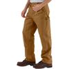 Carhartt Men's Washed Duck Double-Front Utility Work Pant - Loose Fit BRN-Carhartt Brown