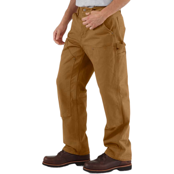 Men's Washed Duck Double-Front Utility Work Pant - Loose Fit