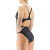 TYR Women's Carbon Hex Diamond Controlfit 001-Black rear side