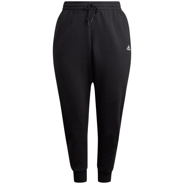 Adidas women's cuffed 2025 track pants black