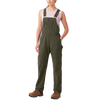 Dickies Women's Relaxed Fit Bib Overalls in rinsed moss.