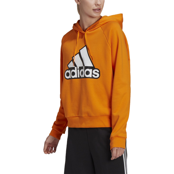 Adidas orange sale cropped hoodie