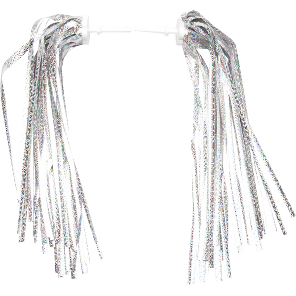 Kid's Bike Streamers Silver-Platinum