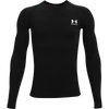 Under Armour Boys' HeatGear Armour Long Sleeve 001-Black/Pitch Grey