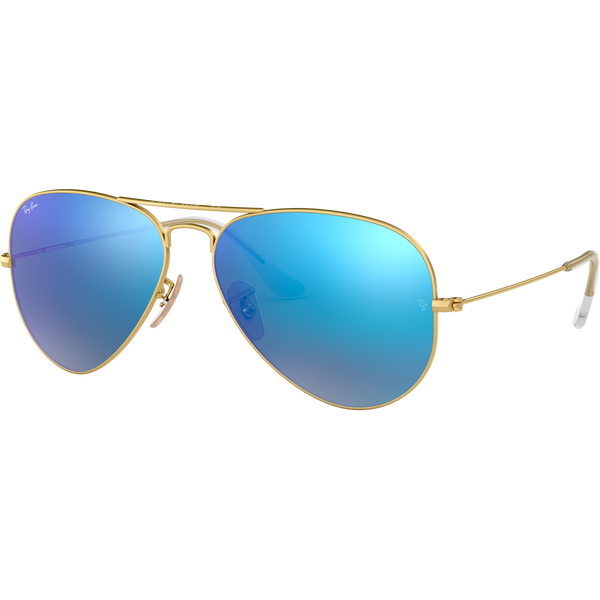 Ray ban aviator polarized blue deals lenses