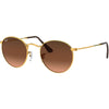 Ray Ban Round Metal M - Polished Bronze/Pink-Brown Gradient