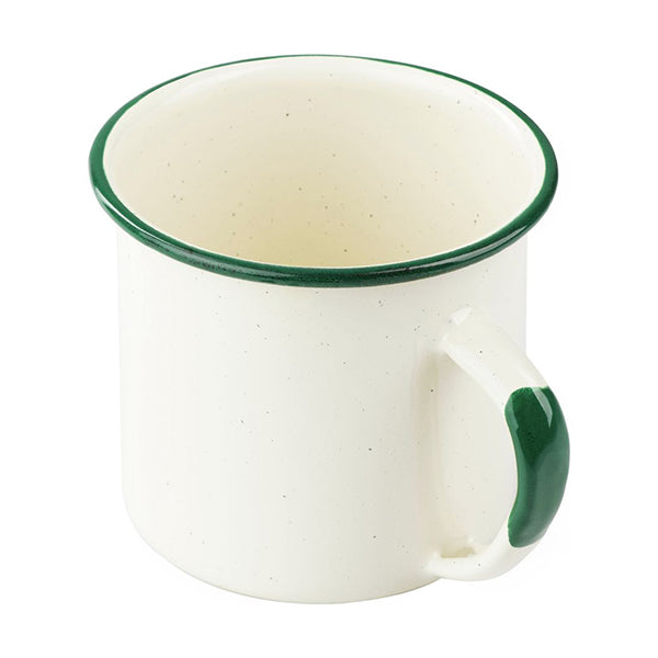 Small kids mug Country enamel coffee cup Farmhouse vintage mug Travel cup