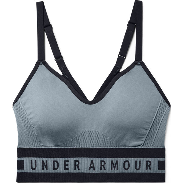 Under Armour Seamless Longline Sports Bra, Hushed Turquoise (396