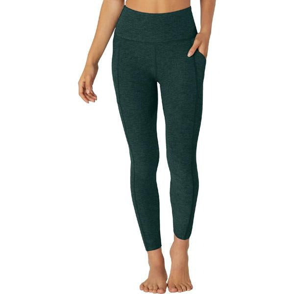 Beyond Yoga Spacedye Caught In The Midi High Waisted Legging in Pale Pine &  Glade Green