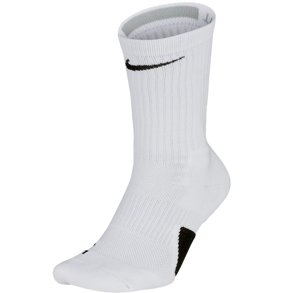 Nike Elite Crew Basketball Socks White / Black - Black