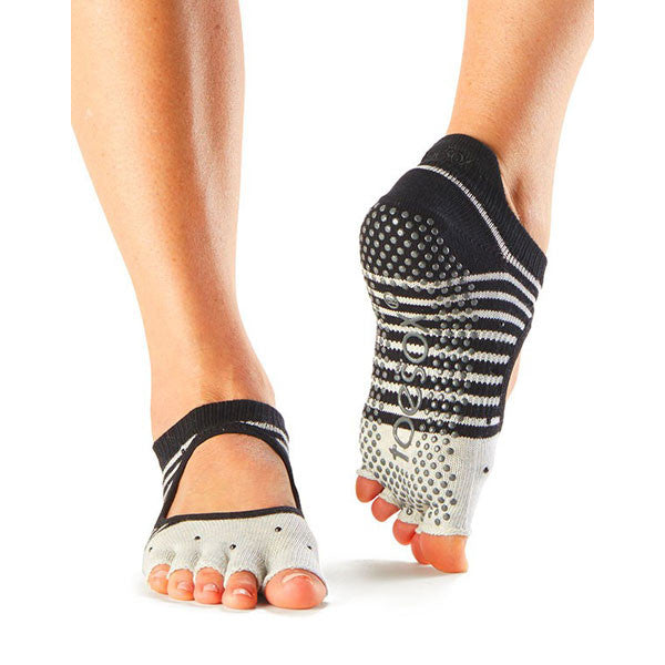 Buy Toesox Women's Bellarina Half Toe Grip Non-Slip for Ballet, Yoga,  Pilates, Barre Toe Socks at