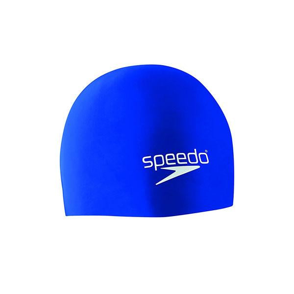 Speedo Solid Silicone Cap - Elastomeric Fit - One Size - White