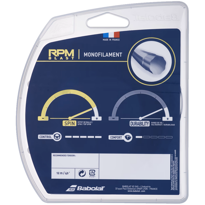 RPM Blast 17G, Babolat RPM Blast 17G back