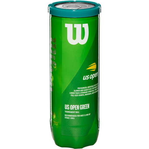 US Open Green Tennis Balls (3 Ball Can)