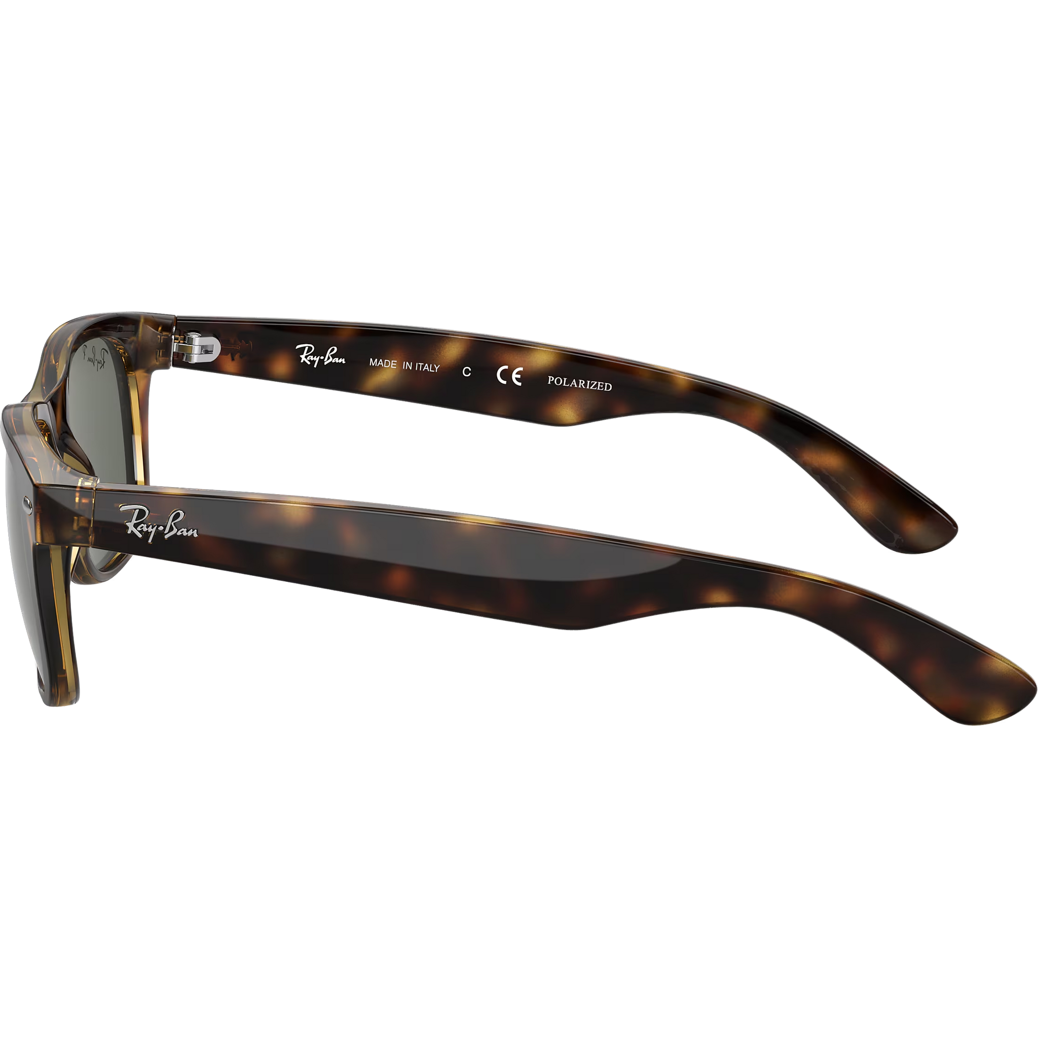New Wayfarer M - Tortoise/Crystal Green Polarized alternate view