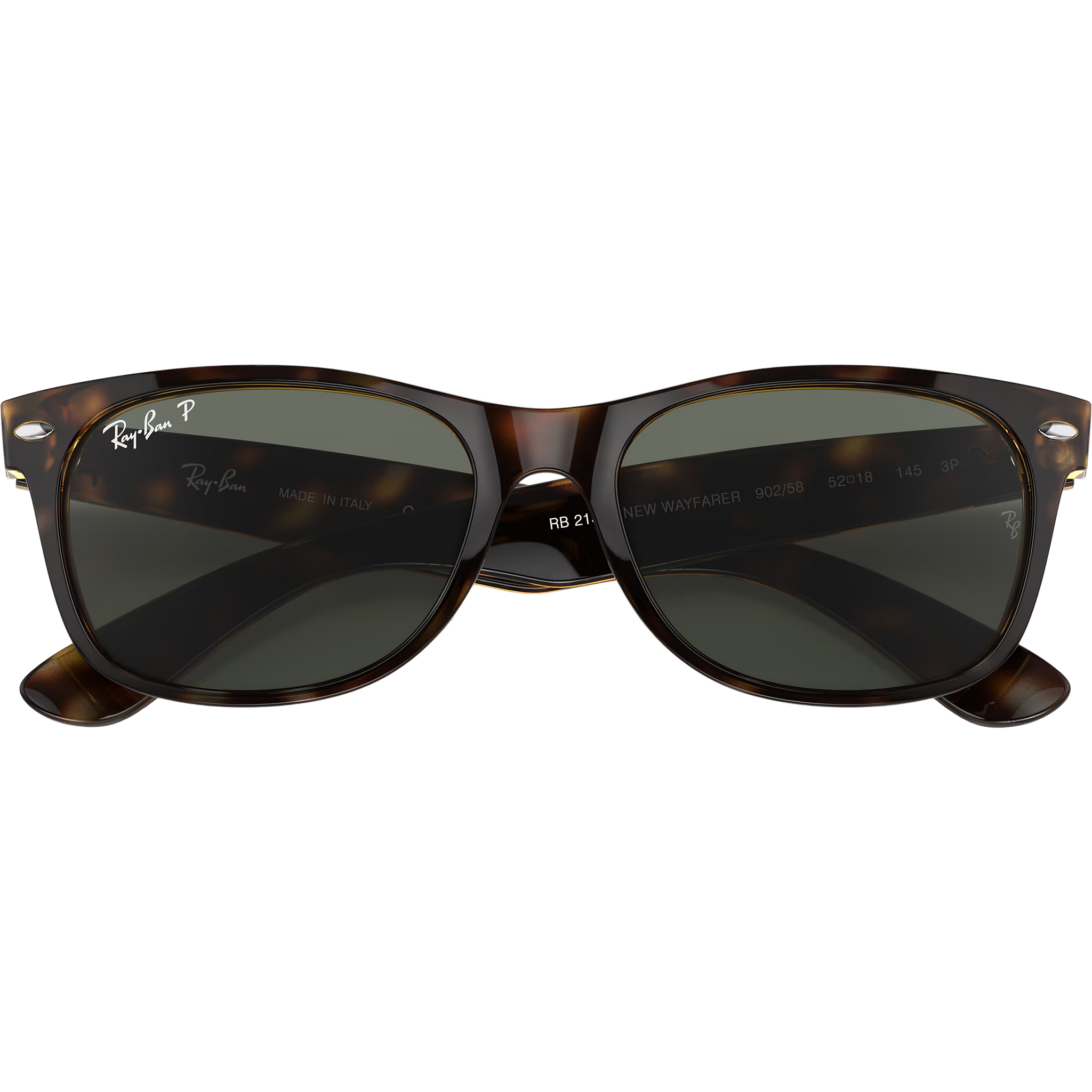 New Wayfarer M - Tortoise/Crystal Green Polarized alternate view