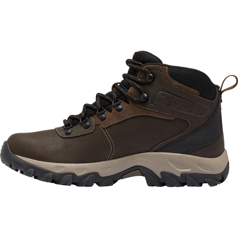 Men's Newton Ridge Plus II Waterproof, Columbia Men's Newton Ridge Plus II Waterproof in Cordovan Squash inside right shoe profile