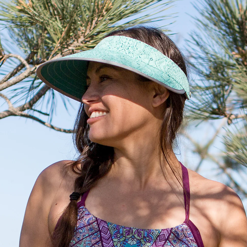 Women's Sport Visor, Sunday Afternoons Women's Sport Visor on head
