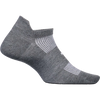 Feetures High Performance Ultra Light No Show Tab in Heather Grey