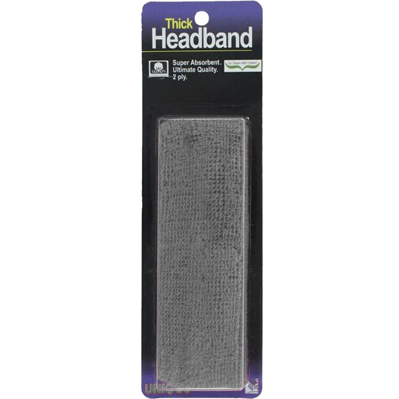Thick 2-Ply Headband - Gray
