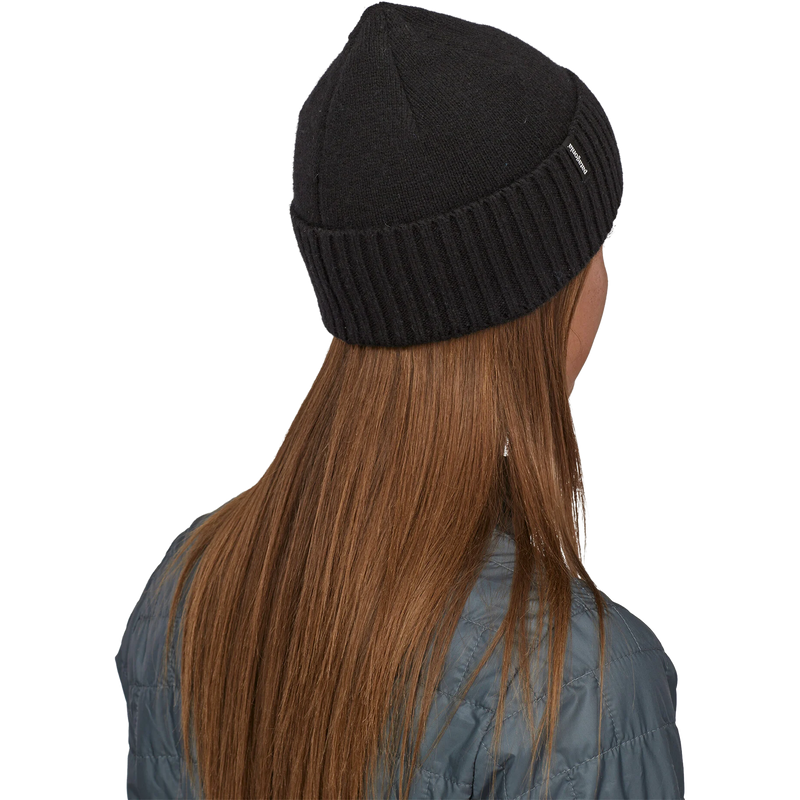 Brodeo Beanie, Patagonia Brodeo Beanie in BLK Black on model back