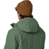 Patagonia Brodeo Beanie in DPSN-Dawn Tracks Patch Shelter Brown on model back